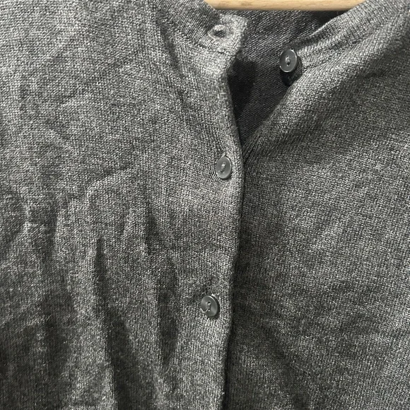 H&M Dark Gray Button-Front Women's Cardigan - Picture 3 of 4